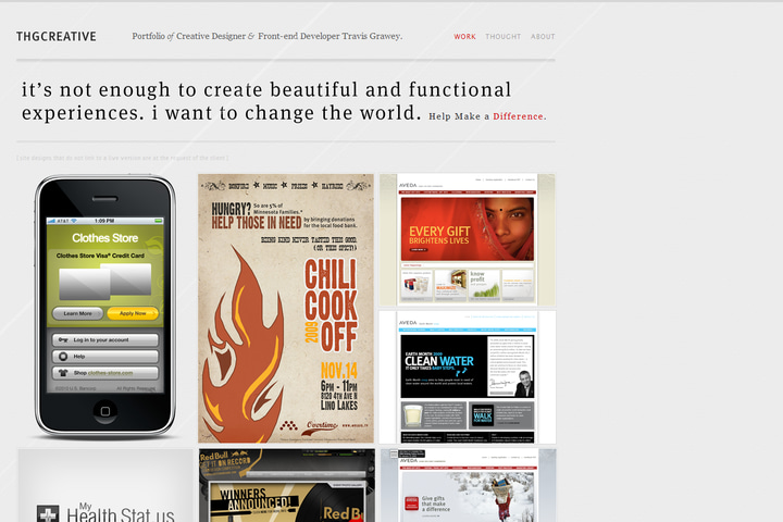THG Creative website preview